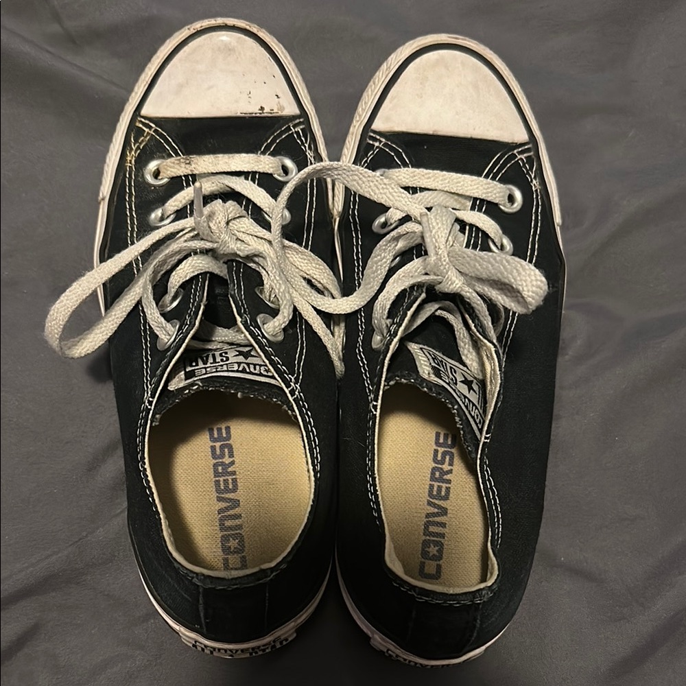 Converse Black and White Canvas Shoes
